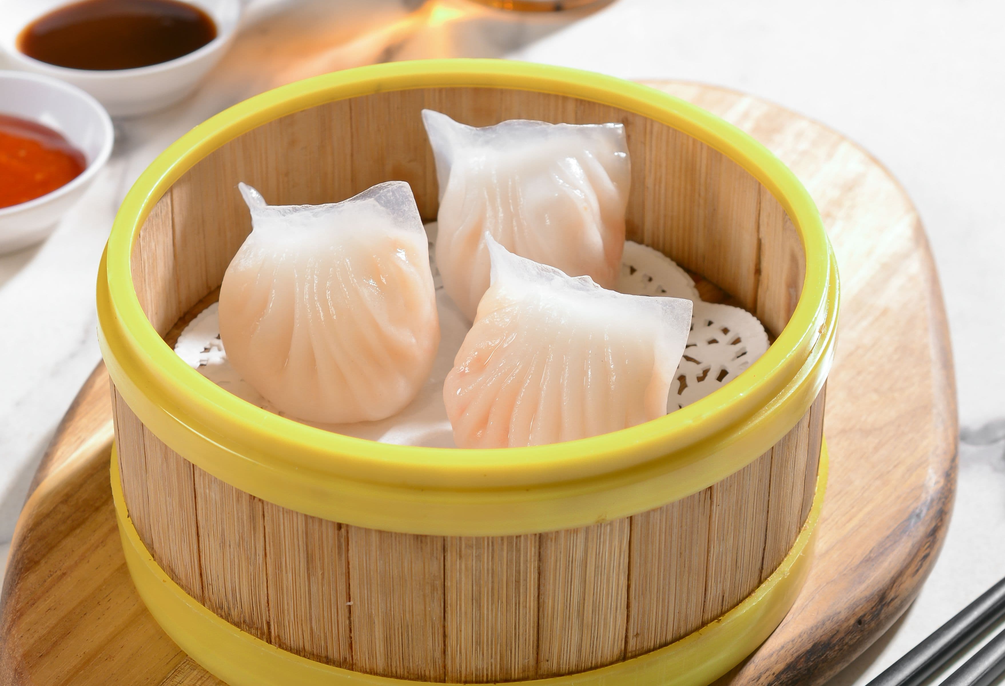 Foo Hou Dim Sum 水晶鲜虾饺 Steamed Har Gao Dumplings